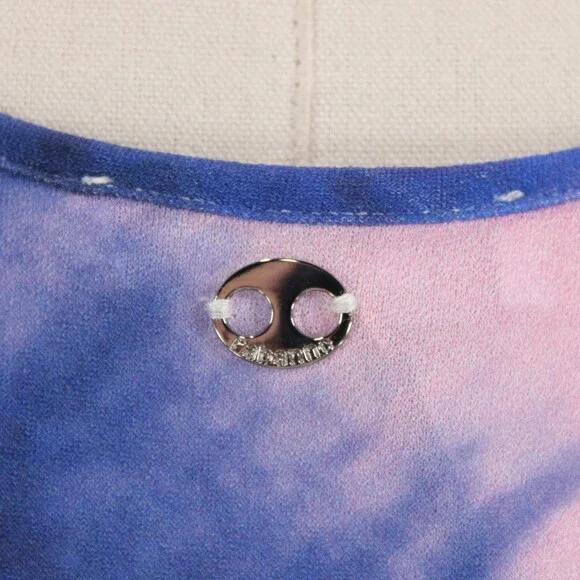 Paco Rabanne NWD Sleeveless Tank Top Size 38 (US 6) in Pink / Blue Tie Dye